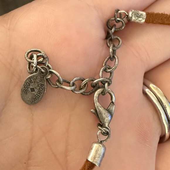 Robert Rose Faux Turquoise and Coral Medallion Necklace - Picture 10 of 13